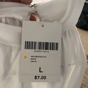 White Forever 21 Tank Bodysuit New with Tags Large